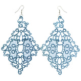 Mi Amore Dangle-Earrings Blue/Silver-Tone
