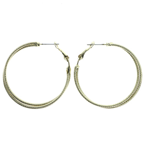 Mi Amore Hoop-Earrings Gold-Tone