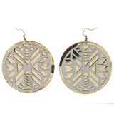 Gold-Tone & Silver-Tone Metal Dangle-Earrings