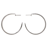Mi Amore Dangle-Earrings Dark-Silver/White