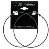 Mi Amore Hoop-Earrings Gray