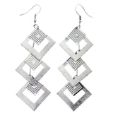 Mi Amore Dangle-Earrings Silver-Tone