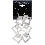 Mi Amore Dangle-Earrings Silver-Tone