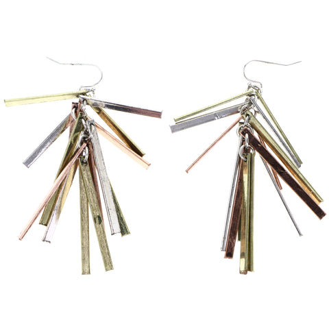 Mi Amore Dangle-Earrings Silver-Tone/Gold-Tone