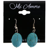 Mi Amore Dangle-Earrings Blue/Silver-Tone