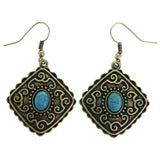 Mi Amore Dangle-Earrings Gold-Tone/Blue