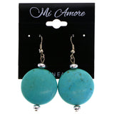 Mi Amore Dangle-Earrings Blue/Silver-Tone