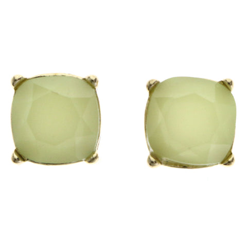 Mi Amore Stud-Earrings Green/Gold-Tone