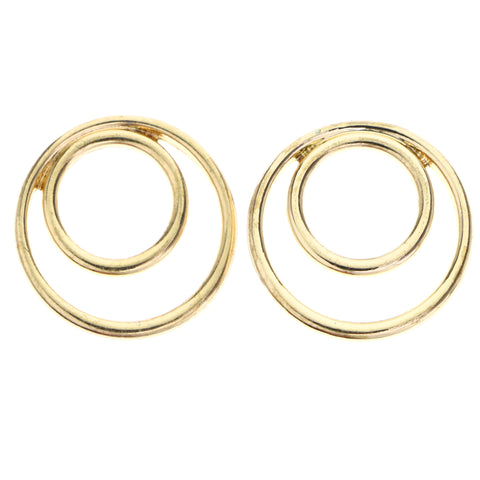 Mi Amore Post-Earrings Gold-Tone