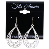 Mi Amore Dangle-Earrings Silver-Tone