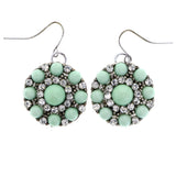 Mi Amore Dangle-Earrings Silver-Tone/Green
