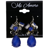 Mi Amore Dangle-Earrings Blue/Silver-Tone