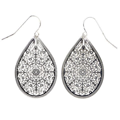 Mi Amore Dangle-Earrings Silver-Tone