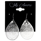 Mi Amore Dangle-Earrings Silver-Tone