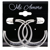 Mi Amore Dangle-Earrings Silver-Tone