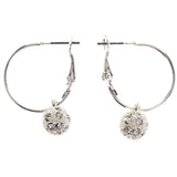 Mi Amore Hoop-Earrings Silver-Tone