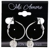 Mi Amore Hoop-Earrings Silver-Tone