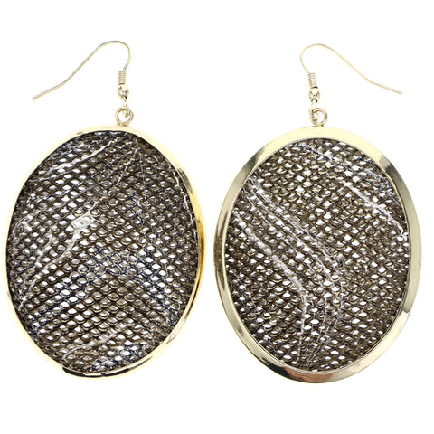 Mi Amore Dangle-Earrings Gold-Tone/White