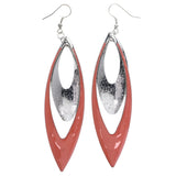 Mi Amore Dangle-Earrings Pink/Silver-Tone