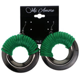 Mi Amore Dangle-Earrings Green/Dark-Silver