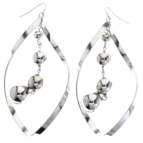 Mi Amore Dangle-Earrings Silver-Tone
