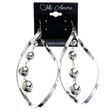 Mi Amore Dangle-Earrings Silver-Tone