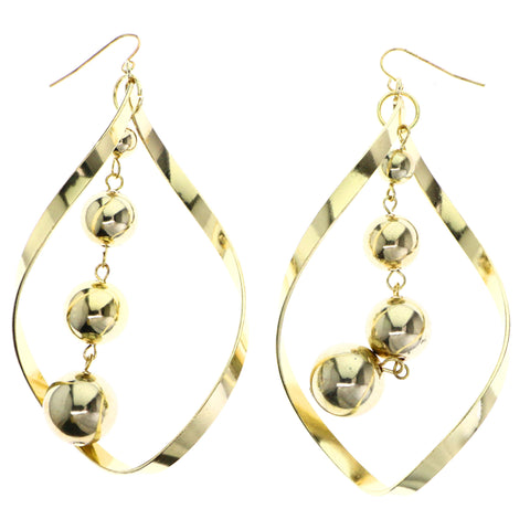Mi Amore Dangle-Earrings Gold-Tone