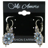 Mi Amore Dangle-Earrings Silver-Tone/Blue