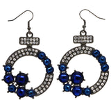 Mi Amore Dangle-Earrings Blue/Silver-Tone