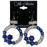 Mi Amore Dangle-Earrings Blue/Silver-Tone