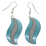 Mi Amore Dangle-Earrings Blue/Silver-Tone