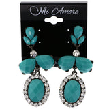 Mi Amore Drop-Dangle-Earrings Blue/Silver-Tone