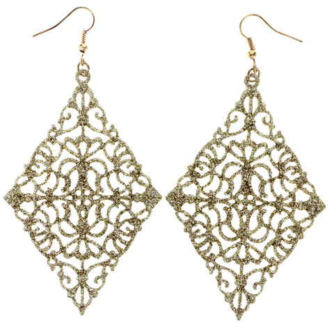 Mi Amore Dangle-Earrings Gold-Tone