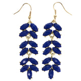 Mi Amore Dangle-Earrings Blue/Gold-Tone