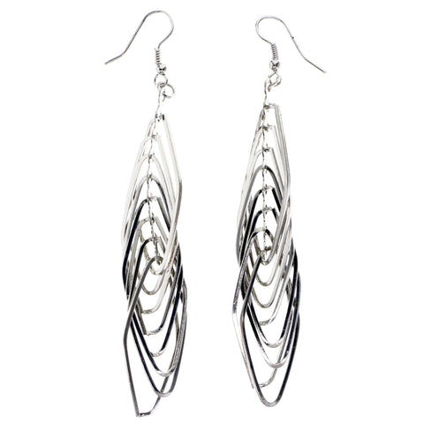 Mi Amore Dangle-Earrings Silver-Tone