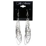 Mi Amore Dangle-Earrings Silver-Tone