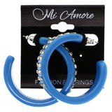 Mi Amore Dangle-Earrings Blue/Silver-Tone