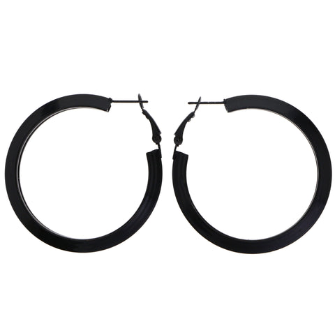 Mi Amore Hoop-Earrings Black