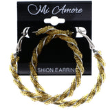 Mi Amore Hoop-Earrings Yellow/Silver-Tone