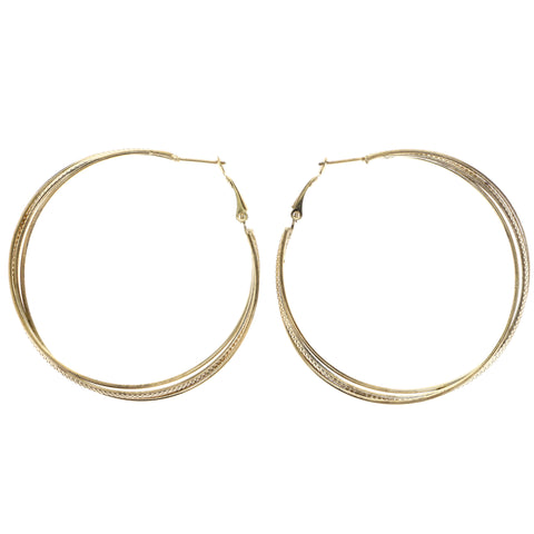 Mi Amore Hoop-Earrings Gold-Tone