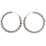 Mi Amore Hoop-Earrings Silver-Tone