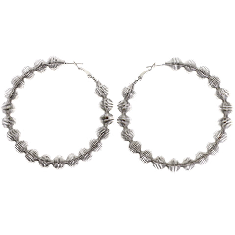 Mi Amore Hoop-Earrings Silver-Tone