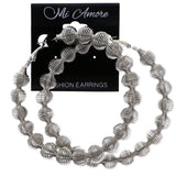 Mi Amore Hoop-Earrings Silver-Tone