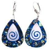 Mi Amore Dangle-Earrings Blue/White