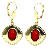 Mi Amore Dangle-Earrings Gold-Tone/Orange
