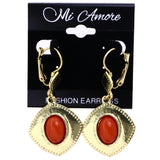 Mi Amore Dangle-Earrings Gold-Tone/Orange