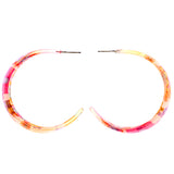 Mi Amore Flower Dangle-Earrings Orange/Pink