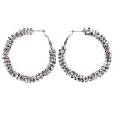 Mi Amore Hoop-Earrings Silver-Tone