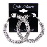Mi Amore Hoop-Earrings Silver-Tone
