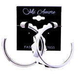 Mi Amore Spike Dangle-Earrings Silver-Tone